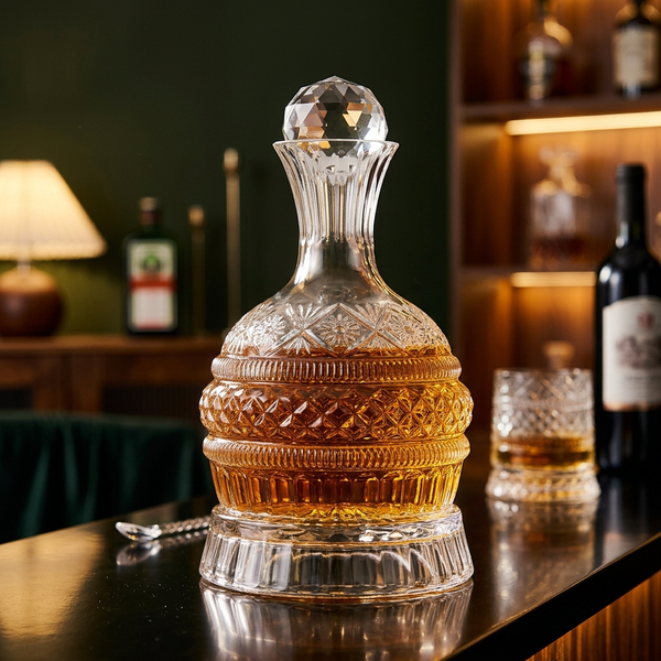 SmokeyRituals™ – Въртящ се кристален декантер