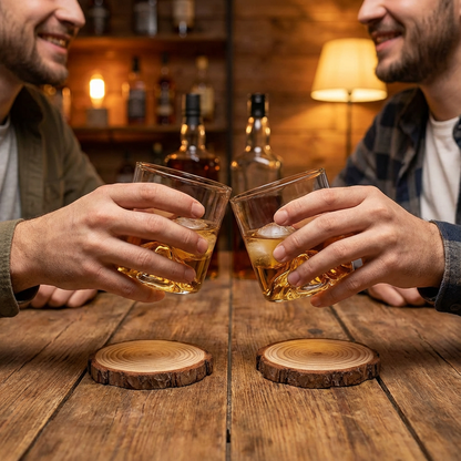 SmokeyRituals™ - комплект чаша "Планина" и дървена подложка